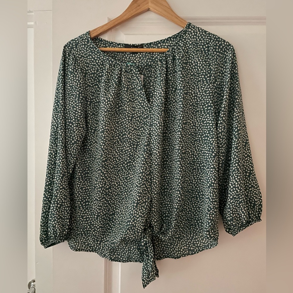 West Kei Women’s Green/White Blouse NWT